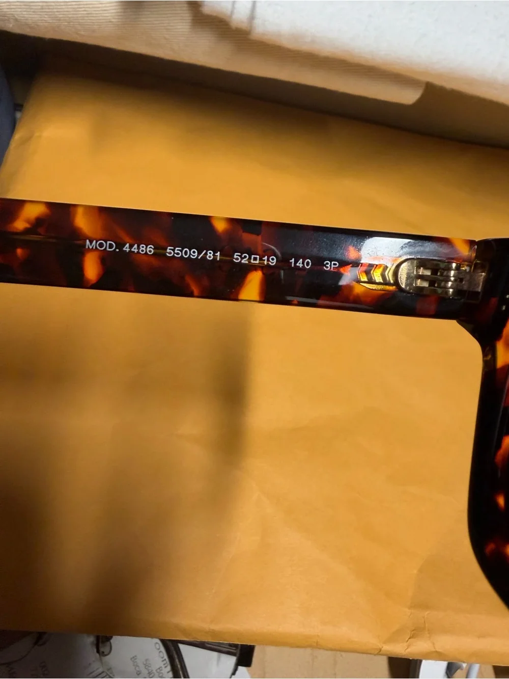 Versace Tortoiseshell Square Sunglasses with Dark Lenses UNISEX